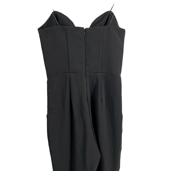 Amanda Uprichard Jumpsuit Black Corset Top Night Out‎ Formal Strapless P 0/2 New - Picture 5 of 8